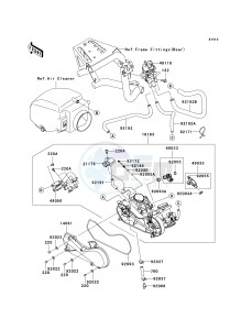 KRF 750 G [TERYX 750 FI 4X4] (G9F) G9F drawing THROTTLE