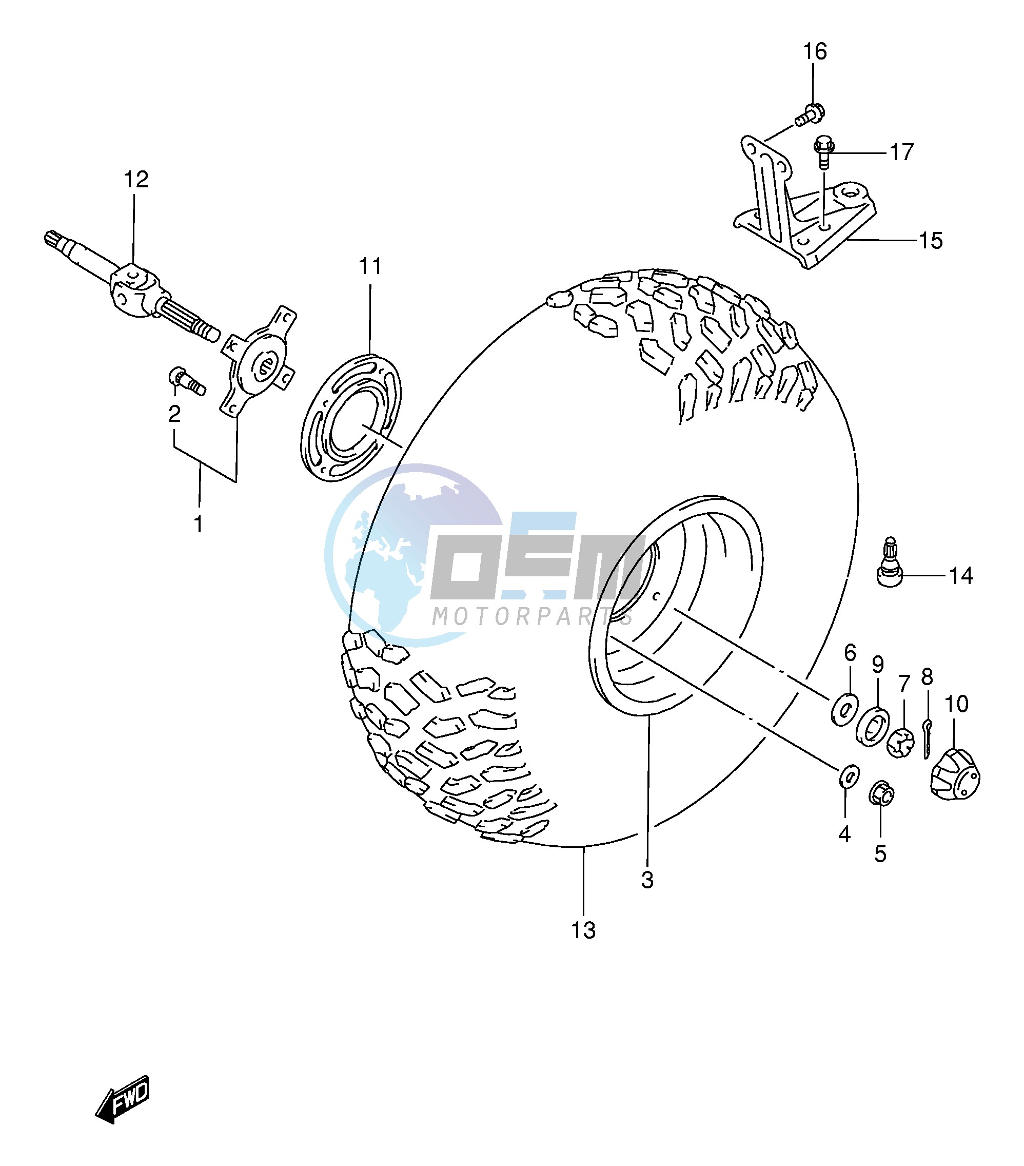 LEFT REAR WHEEL