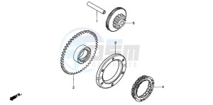 CBF500A drawing STARTING CLUTCH