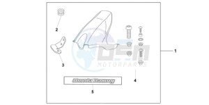 CBR1000RA9 Korea - (KO / ABS MME) drawing HUGGER CANDY TAHTIAN BLUE