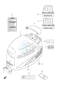 DF 50 drawing Engine Cover