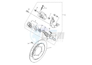 XVS A DRAG STAR CLASSIC 650 drawing FRONT BRAKE CALIPER