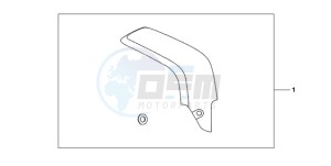 CBR600RAA Australia - (U / ABS) drawing CARBON FIBER EXHAUST GUARD