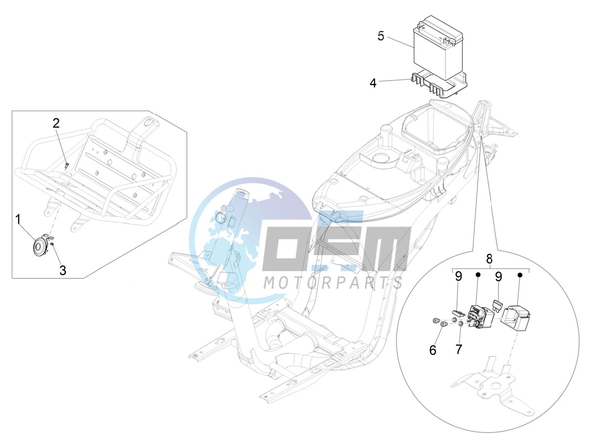 Remote control switches - Battery - Horn