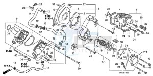 CB1300SA9 Europe Direct - (ED / ABS BCT MME TWO TY2) drawing LEFT REAR COVER/WATER PUM P