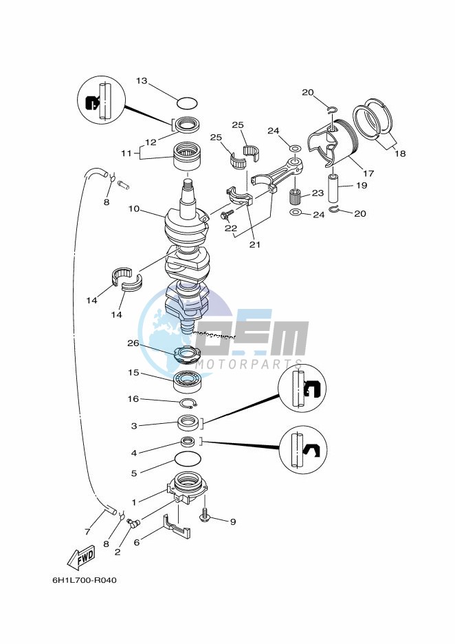 CRANKSHAFT--PISTON