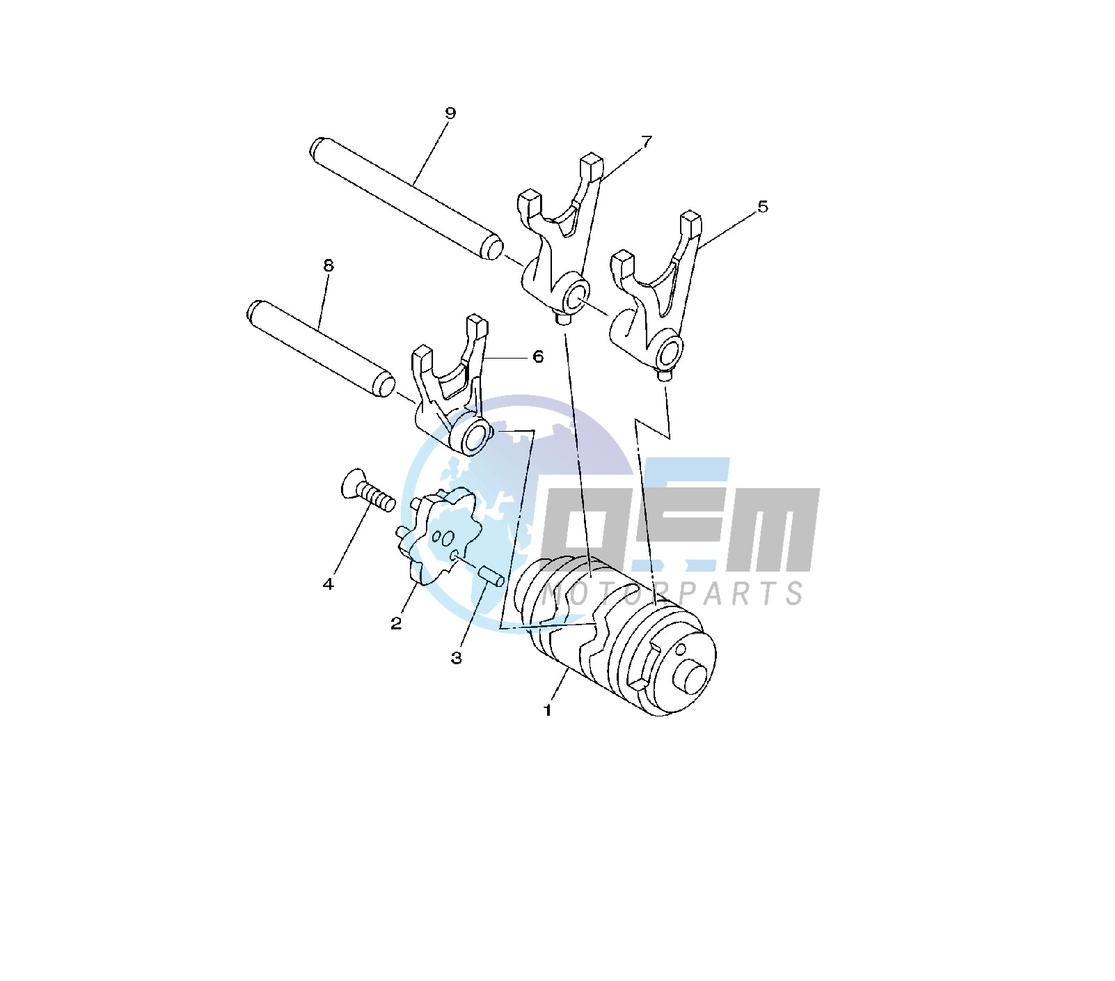 SHIFT CAM AND FORK