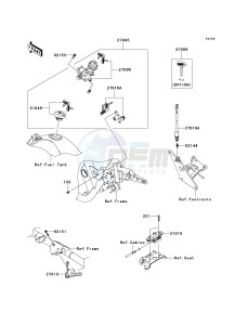 VN 1700 E [VULCAN 1700 CLASSIC] (9G-9FA) E9FA drawing IGNITION SWITCH_LOCKS_REFLECTORS