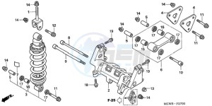 VFR8009 Australia - (U / MME) drawing REAR CUSHION (VFR800)