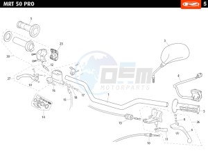 MRT-50-PRO-GREEN drawing HANDLEBAR - CONTROLS