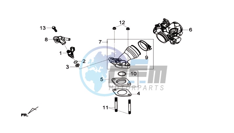 INLET / FUEL INJECTOR / THROTTLE VALVE BODY