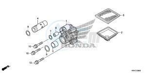 TRX500FM2G TRX500FM Europe Direct - (ED) drawing OIL PUMP