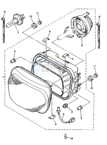 XJ S DIVERSION 600 drawing HEADLIGHT