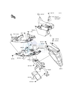 ER-6F_ABS EX650FCF XX (EU ME A(FRICA) drawing Rear Fender(s)