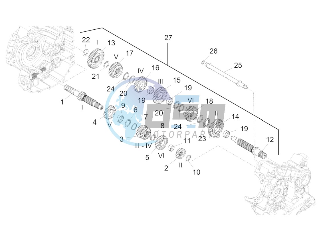 Gear box - Gear assembly