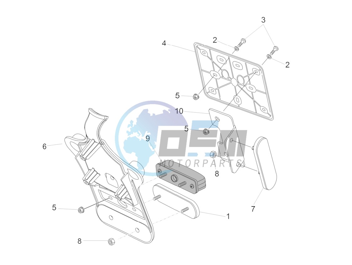 Rear body II- Plate holder