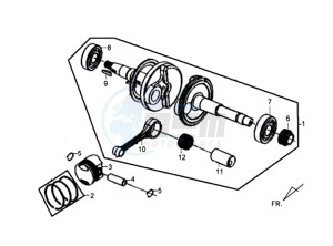 TONIK 50 drawing CRANKSHAFT