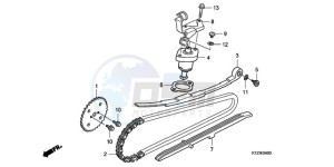 PES1509 Europe Direct - (ED) drawing CAM CHAIN/TENSIONER