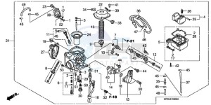 TRX500FE9 Australia - (U) drawing CARBURETOR