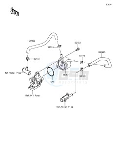 NINJA ZX-6R ZX636EGF FR GB XX (EU ME A(FRICA) drawing Oil Cooler