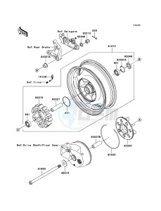 VN1600 CLASSIC VN1600A6F GB XX (EU ME A(FRICA) drawing Rear Hub