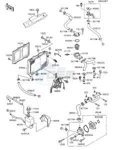 ZX 600 [NINJA 600R] (C3-C7) [NINJA 600R] drawing RADIATOR