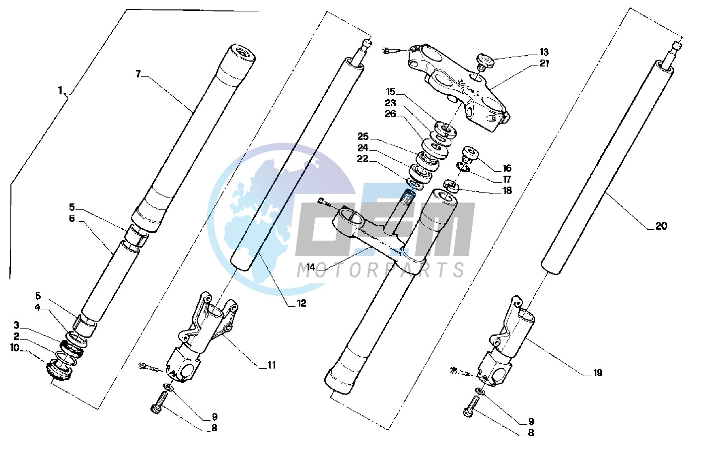 Front fork model m/n