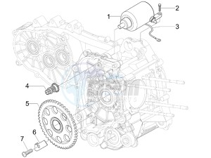 X7 300 ie Euro 3 drawing Starter - Electric starter