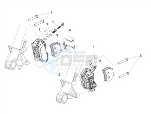 SHIVER 900 E4 ABS (NAFTA) drawing Front brake caliper