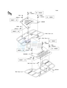 KVF 650 B [PRAIRIE 650 4X4 ADVANTAGE CLASSIC] (B1) [PRAIRIE 650 4X4 ADVANTAGE CLASSIC] drawing OPTIONAL PARTS-- CARRIER- -