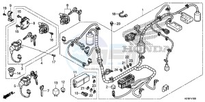 SH125DE SH125D UK - (E) drawing WIRE HARNESS