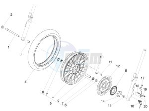 V9 Roamer 850 (USA) drawing Roda depan