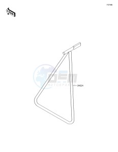 KX250F KX252AJF EU drawing Stand(s)