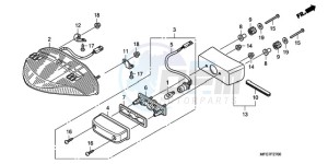 CB600FA9 Europe Direct - (ED / ABS) drawing TAILLIGHT