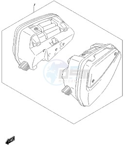 DL650 drawing OPTIONAL (SIDE CASE SET)