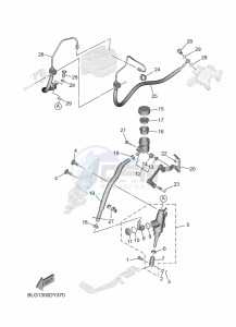 TRACER 9 GT+ MTT890D-K (BLG1) drawing REAR MASTER CYLINDER