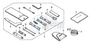 CB600F2 HORNET S drawing TOOLS