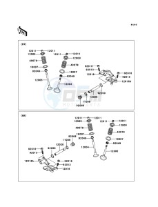 KVF650 4x4 KVF650D8F EU GB drawing Valve(s)