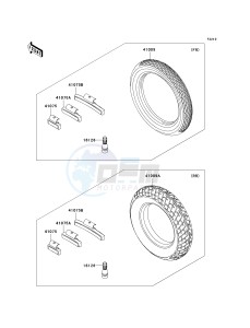 EX 250 F [NINJA 250R] (6F-7F) F7F drawing TIRES