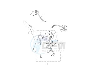 YN NEO'S 50 drawing HANDLE SWITCH AND LEVER 5C21-27-2D