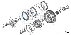 CBR600RRA F / CMF drawing CLUTCH