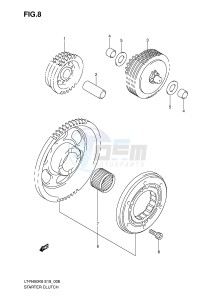 LT-R450 (E19) drawing STARTER CLUTCH