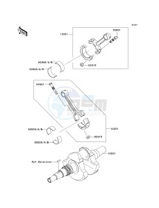 KVF 750 E [BRUTE FORCE 750 4X4I NRA OUTDOORS] (E8F-E9FA) E9F drawing CRANKSHAFT