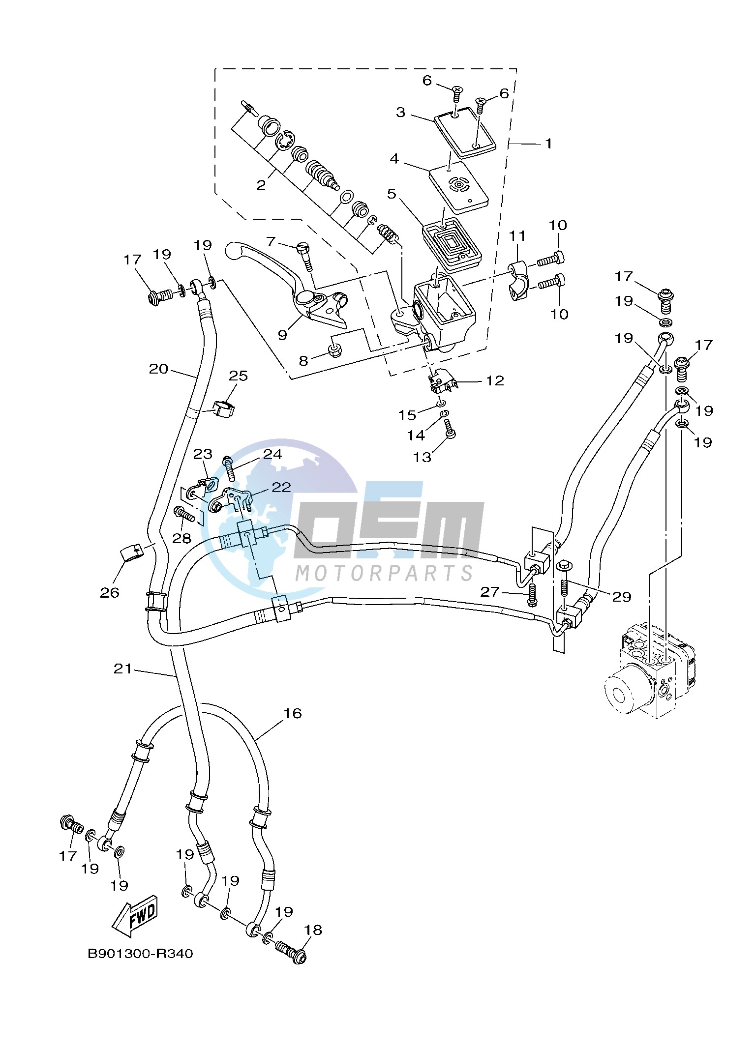 FRONT MASTER CYLINDER