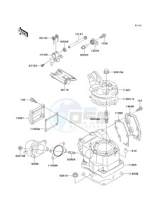 KX 125 L [KX125] (L2) [KX125] drawing CYLINDER HEAD_CYLINDER