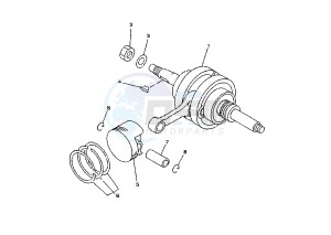 YP MAJESTY 250 drawing CRANKSHAFT PISTON