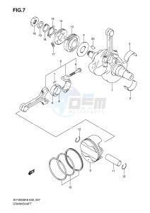 SV1000 (E2) drawing CRANKSHAFT