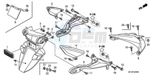 CBR600RR9 U / MME drawing REAR FENDER