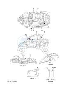 YXZ1000E YXZ10YPXG YXZ1000R EPS (2HC4) drawing EMBLEM & LABEL 1