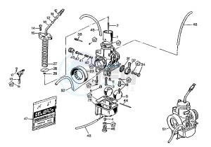 W8 125 drawing CARBURETOR